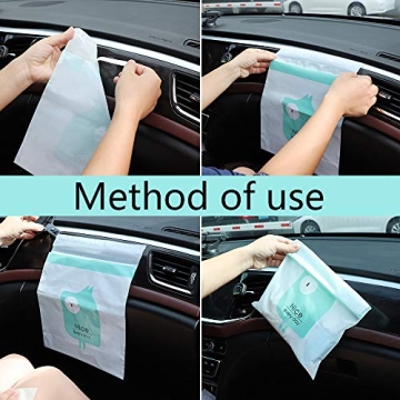 60PCS Easy Stick-On Trash Bags for Cars and Travel