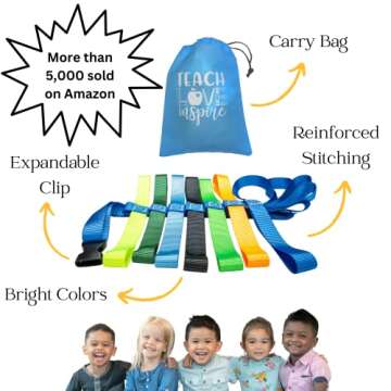 The Learning Classroom Walking Rope Blue 1-Pack (12+4 Child)