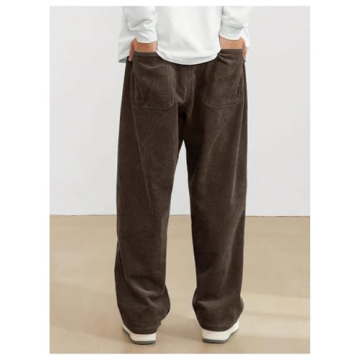 Stylish SOLY HUX Men's Corduroy Sweatpants with Pockets