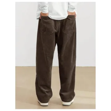 Stylish SOLY HUX Men's Corduroy Sweatpants with Pockets