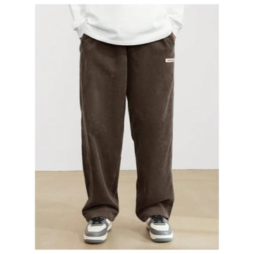 Stylish SOLY HUX Men's Corduroy Sweatpants with Pockets