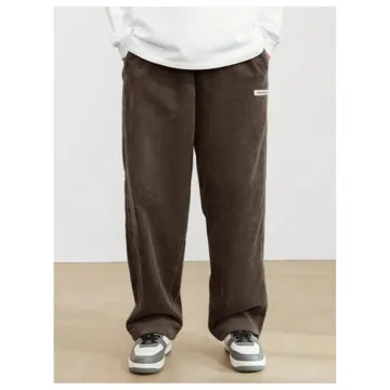 Stylish SOLY HUX Men's Corduroy Sweatpants with Pockets
