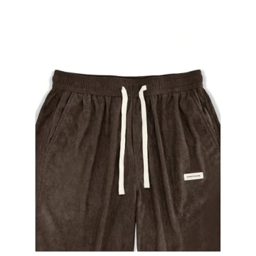 Stylish SOLY HUX Men's Corduroy Sweatpants with Pockets