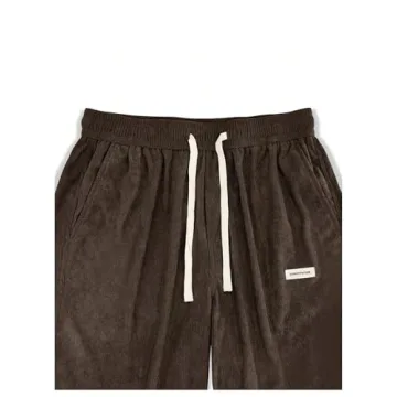 Stylish SOLY HUX Men's Corduroy Sweatpants with Pockets