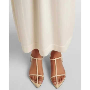 VorisVina Red Flat Sandals for Women – Comfortable & Stylish