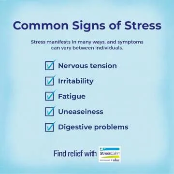 Boiron StressCalm for Relief of Stress, Anxiousness, Nervousness, Irritability, and Fatigue - 60 Count