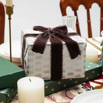 Keypan Brown Handmade Velvet Ribbon 1-1/2 x 6 Yds for Crafts