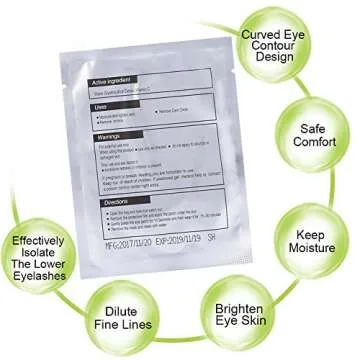 Qleng Eye Pads Lash Extensions Kit, 110 Pairs Hydrogel Patch Gel Pad Beauty Makeup Tool for Under Eyes Eyelash Extension