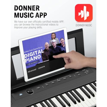 Donner DEP-45 88 Key Digital Piano Ultrathin Portable Bluetooth