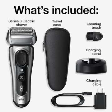 Braun Series 8 Electric Razor for Men with Precision Trimmer