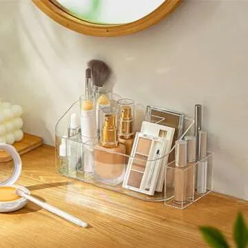 Elegant SUNFICON Makeup Tray Organizer for Cosmetics