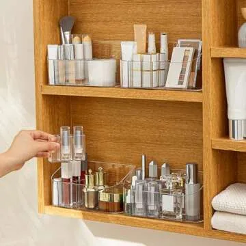 Elegant SUNFICON Makeup Tray Organizer for Cosmetics