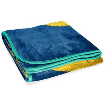 Jay Franco Outer Banks OBX Sunset Throw Blanket - Measures 46 x 60 inches - Fade Resistant Super Soft Fleece Bedding