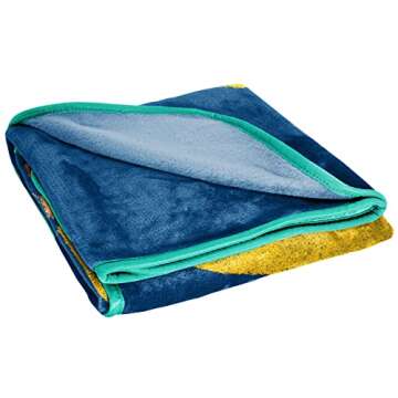 Jay Franco Outer Banks OBX Sunset Throw Blanket - Measures 46 x 60 inches - Fade Resistant Super Soft Fleece Bedding