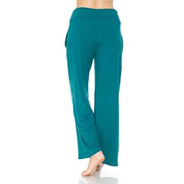Leggings Depot Women's Fashion Pajama Lounge Pants with Pockets-PJ20-TEAL-L