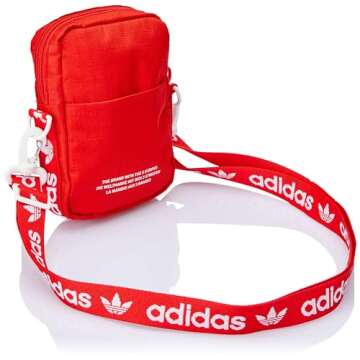 adidas Originals Festival Crossbody Bag, Red, One Size