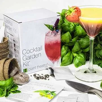 Cocktail Garden Kit - 6 Varieties to Grow - Great Gift for the Gardener who Enjoys a Cocktail!