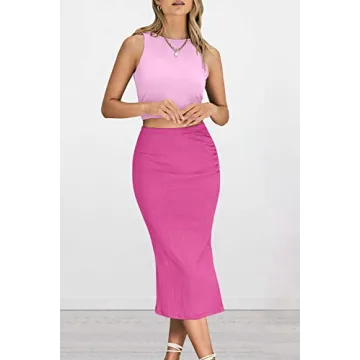 Chic Two Piece Summer Set for Women in Pink