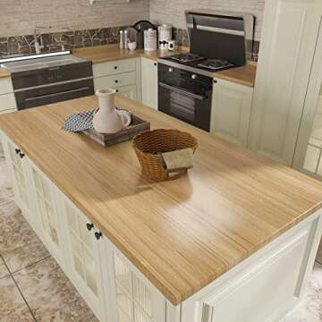 CRE8TIVE 24"x354" Brown Wood Contact Paper Peel and Stick Large Size Self Adhesive Wood Look Wallpaper Rustic Wood Vinyl Film Textured Thick Durable Paper Roll for Bathroom Countertops Cabinets Shelf