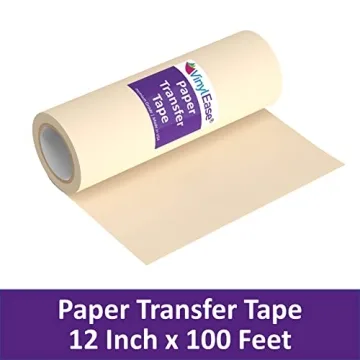 Vinyl Ease 12" x 100ft Paper Transfer Tape for Vinyl Projects