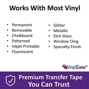 Vinyl Ease 12" x 100ft Paper Transfer Tape for Vinyl Projects
