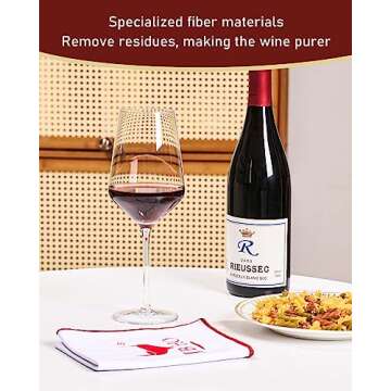 JBHO Polishing Cloth, Wine Glasses Polishing Cloths,No Lint, No Water Spots, No Fingerprints, Microfiber Cleaning Cloth for Glassware, Glasses, Sunglasses, Phone Screens, Watch, Jewelry, Metal, Window