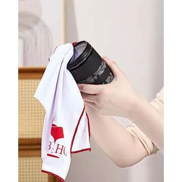 JBHO Polishing Cloth, Wine Glasses Polishing Cloths,No Lint, No Water Spots, No Fingerprints, Microfiber Cleaning Cloth for Glassware, Glasses, Sunglasses, Phone Screens, Watch, Jewelry, Metal, Window