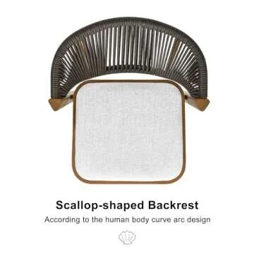 PURPLE LEAF Outdoor Counter Stools for Kitchen & Patio