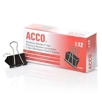 Purchase ACCO Medium Binder Clips - Quality and Affordability