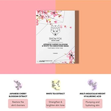 Snow Fox Cherry Blossom & White Tea Face Mask Pack