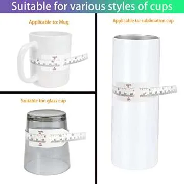 Sublimation Tumbler Measuring Tool - 2-Pack for Accurate Sizes