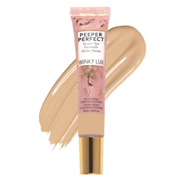 Winky Lux Peeper Perfect Under Eye Concealer, Makeup & Eye Brightener, Full Coverage Concealer for D...