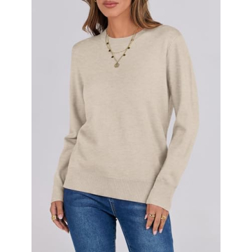ANRABESS Women's Classic Fall Pullover Sweater - Soft & Cozy