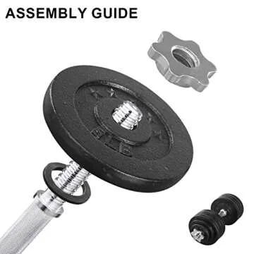 Unipack Adjustable Dumbbell Set - 105lbs Cast Iron