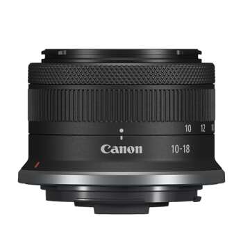 Canon EOS R50 Vlogging Creator Kit, Hybrid Mirrorless Camera with RF-S10-18mm F4.5-6.3 IS STM Lens and Tripod Grip, Wide-angle Lens, 24.2 MP CMOS (APS-C) Sensor, Vlogging Camera, Black