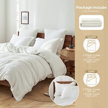Simple&Opulence Linen Duvet Cover Set - Breathable Elegance