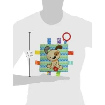 Taggies Crinkle Me Baby Toy, Brother Puppy , 6.5x6.5 Inch (Pack of 1)