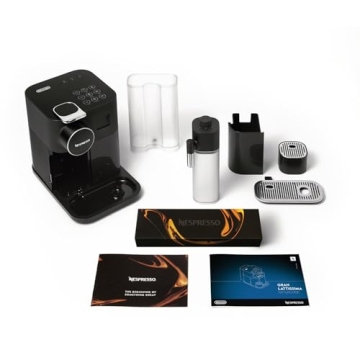 De'Longhi Nespresso Gran Lattissima Coffee Machine with Milk Frother - Luxurious Black Elegance