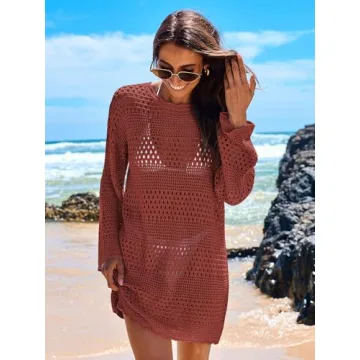 Stylish ANRABESS Crochet Swim Cover Up for Summer 2024
