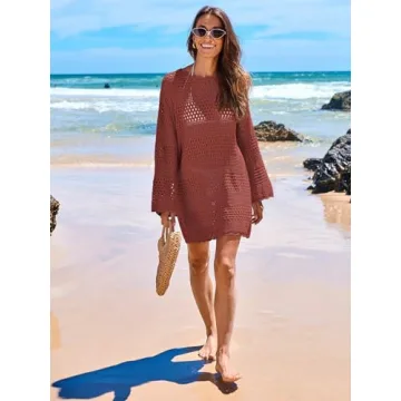 Stylish ANRABESS Crochet Swim Cover Up for Summer 2024