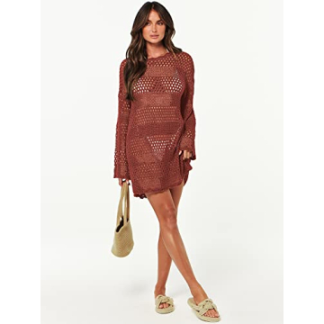 Stylish ANRABESS Crochet Swim Cover Up for Summer 2024