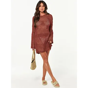 Stylish ANRABESS Crochet Swim Cover Up for Summer 2024
