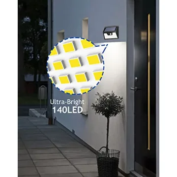 Peasur Solar Motion Sensor Lights for Outdoor Security