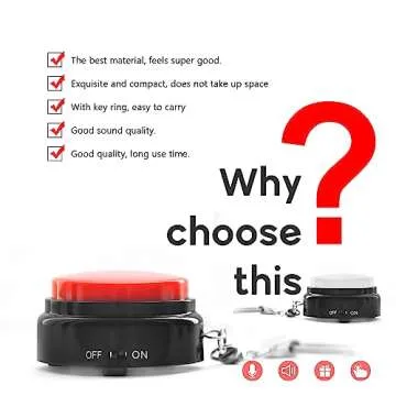 Recordable Talking Button - 20s Voice Fun for All Ages