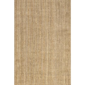 nuLOOM Ashli Jute Area Rug 5x8 Natural Stylish Durable