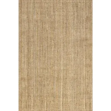 nuLOOM Ashli Jute Area Rug 5x8 Natural Stylish Durable