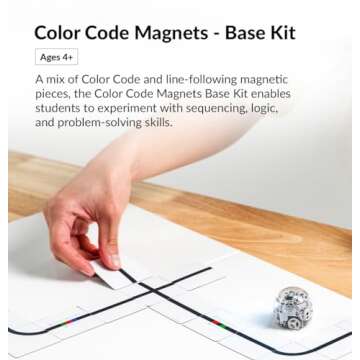 Ozobot Color Code Magnets Base Kit: Interactive Coding Learning Tool for Kids Ages 5+, Enhances Logi...