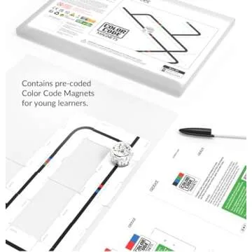 Ozobot Color Code Magnets Base Kit: Interactive Coding Learning Tool for Kids Ages 5+, Enhances Logic & Problem-Solving Skills, Classroom Education, 36 Tiles, Evo Required Not Included