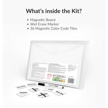 Ozobot Color Code Magnets Base Kit: Interactive Coding Learning Tool for Kids Ages 5+, Enhances Logic & Problem-Solving Skills, Classroom Education, 36 Tiles, Evo Required Not Included