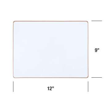 Magnetic Dry Erase White Boards - Lapboards for Students (5 Pack, 12 X 9 Inches)